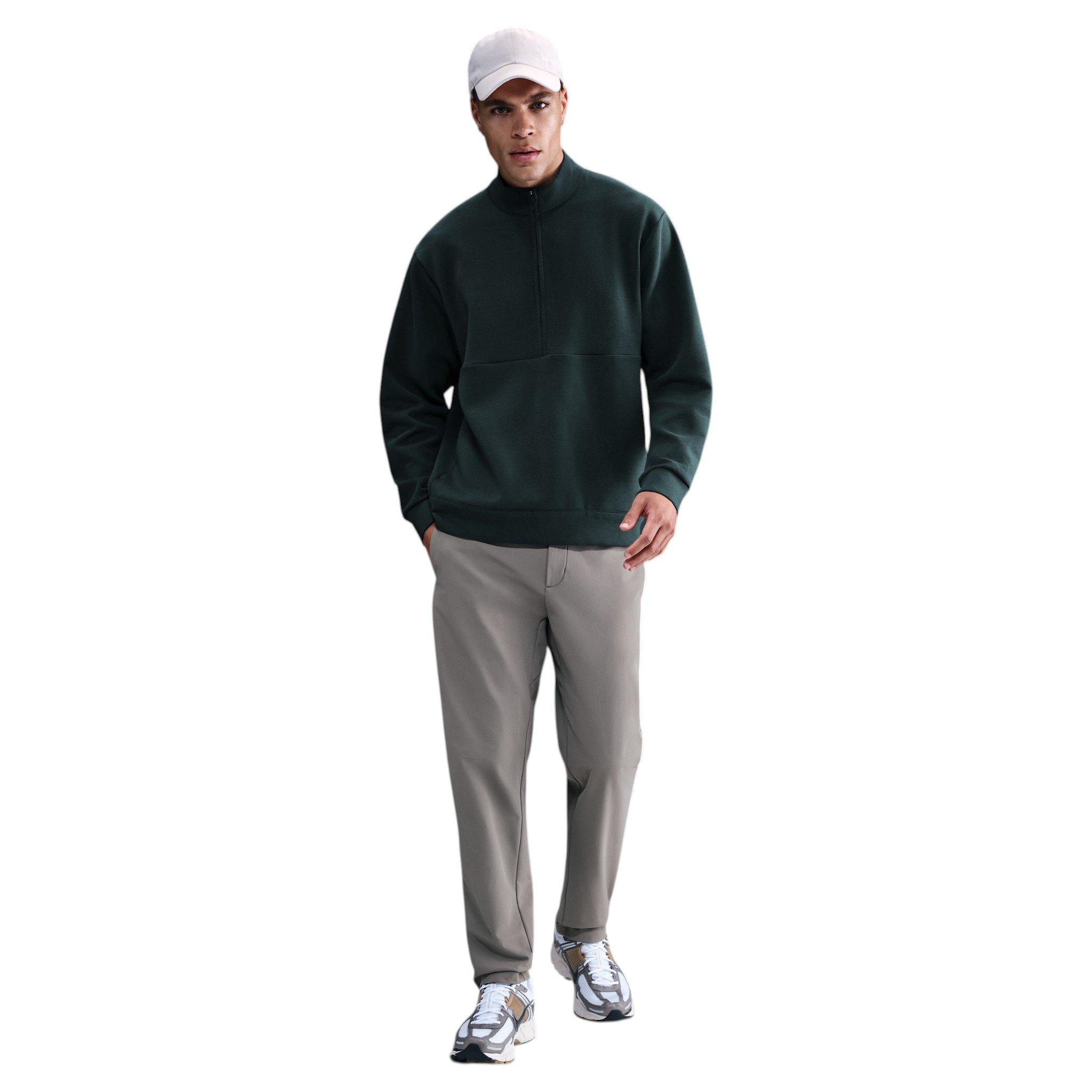Nike Men's 24.7 ImpossiblySoft Dri-FIT 1/2 Zip Top - Dark Green - DARK GREEN